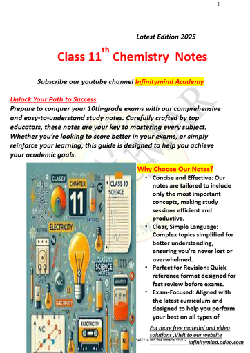 complete 11th chemistry Notes
